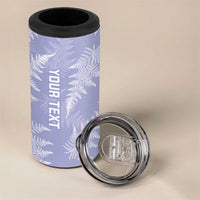 New Zealand Silver Fern Rugby Custom 4 in 1 Can Cooler Tumbler Go Aotearoa Champions Purple Version - Polynesian Pride