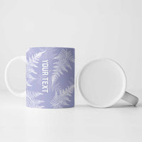 New Zealand Silver Fern Rugby Custom Ceramic Mug Go Aotearoa Champions Purple Version - Polynesian Pride
