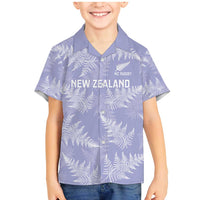 New Zealand Silver Fern Rugby Custom Family Matching Mermaid Dress and Hawaiian Shirt Go Aotearoa Champions Purple Version - Polynesian Pride