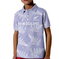 New Zealand Silver Fern Rugby Custom Kid Polo Shirt Go Aotearoa Champions Purple Version - Polynesian Pride