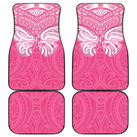 New Zealand Breast Cancer Awareness Car Mats Maori Butterfly Pink Ribbon - Polynesian Pride