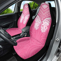 New Zealand Breast Cancer Awareness Car Seat Cover Maori Butterfly Pink Ribbon - Polynesian Pride