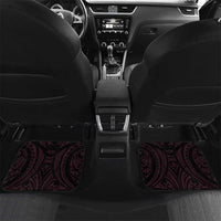 New Zealand Breast Cancer Awareness Car Mats Maori Butterfly Pink Ribbon Black Version - Polynesian Pride