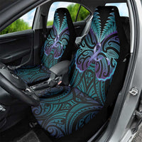 Suicide Prevention New Zealand Car Seat Cover Aotearoa Maori Butterfly Mix Silver Fern - Polynesian Pride