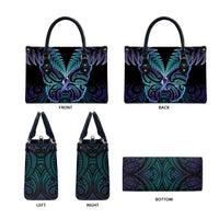 Suicide Prevention New Zealand Leather Bag Aotearoa Maori Butterfly Mix Silver Fern - Polynesian Pride
