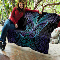 Suicide Prevention New Zealand Quilt Aotearoa Maori Butterfly Mix Silver Fern - Polynesian Pride