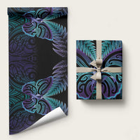 Suicide Prevention New Zealand Wrapping Paper Aotearoa Maori Butterfly Mix Silver Fern - Polynesian Pride