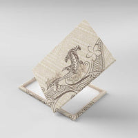 Beige Hawaii Canvas Wall Art Hammerhead Shark Tattoo Curve Polynesian - Polynesian Pride