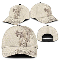 Beige Hawaii Classic Cap Hammerhead Shark Tattoo Curve Polynesian LT14 - Polynesian Pride
