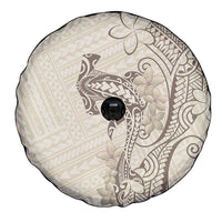 Beige Hawaii Spare Tire Cover Hammerhead Shark Tattoo Curve Polynesian LT14 - Polynesian Pride