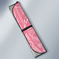 Personalised Polynesia Breast Cancer Awareness Auto Sun Shade Brave Strong Butterfly Pink Ribbon LT14 - Polynesian Pride