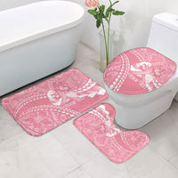 Personalised Polynesia Breast Cancer Awareness Bathroom Set Brave Strong Butterfly Pink Ribbon LT14 - Polynesian Pride