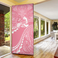 Personalised Polynesia Breast Cancer Awareness Door Cover Brave Strong Butterfly Pink Ribbon LT14 - Polynesian Pride