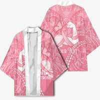 Personalised Polynesia Breast Cancer Awareness Kimono Brave Strong Butterfly Pink Ribbon LT14 - Polynesian Pride