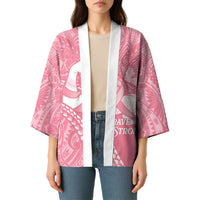 Personalised Polynesia Breast Cancer Awareness Kimono Brave Strong Butterfly Pink Ribbon LT14 - Polynesian Pride