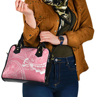 Personalised Polynesia Breast Cancer Awareness Shoulder Handbag Brave Strong Butterfly Pink Ribbon LT14 - Polynesian Pride