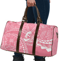 Personalised Polynesia Breast Cancer Awareness Travel Bag Brave Strong Butterfly Pink Ribbon LT14 - Polynesian Pride
