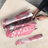 Personalised Polynesia Breast Cancer Awareness Umbrella Brave Strong Butterfly Pink Ribbon LT14 - Polynesian Pride