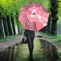 Personalised Polynesia Breast Cancer Awareness Umbrella Brave Strong Butterfly Pink Ribbon LT14 - Polynesian Pride