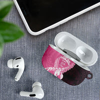 Polynesia Breast Cancer Awareness AirPods Case Fight With Hope Pink Ribbon Boxing Gloves LT14 - Polynesian Pride
