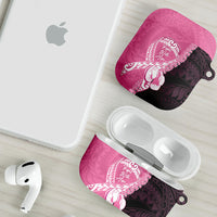 Polynesia Breast Cancer Awareness AirPods Case Fight With Hope Pink Ribbon Boxing Gloves LT14 - Polynesian Pride