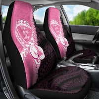 Polynesia Breast Cancer Awareness Car Seat Cover Fight With Hope Pink Ribbon Boxing Gloves LT14 - Polynesian Pride