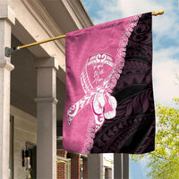 Polynesia Breast Cancer Awareness Garden Flag Fight With Hope Pink Ribbon Boxing Gloves LT14 House Flag Pink - Polynesian Pride