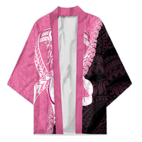 Personalised Polynesia Breast Cancer Awareness Kimono Fight With Hope Pink Ribbon Boxing Gloves LT14 Unisex Pink - Polynesian Pride