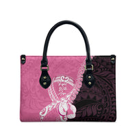 Polynesia Breast Cancer Awareness Leather Bag Fight With Hope Pink Ribbon Boxing Gloves LT14 - Polynesian Pride