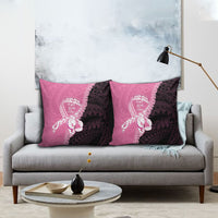 Polynesia Breast Cancer Awareness Pillow Cover Fight With Hope Pink Ribbon Boxing Gloves LT14 - Polynesian Pride