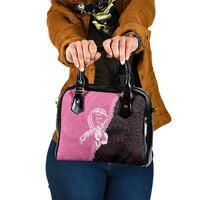 Polynesia Breast Cancer Awareness Shoulder Handbag Fight With Hope Pink Ribbon Boxing Gloves LT14 One Size Pink - Polynesian Pride