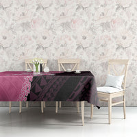Polynesia Breast Cancer Awareness Tablecloth Fight With Hope Pink Ribbon Boxing Gloves LT14 - Polynesian Pride