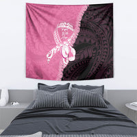 Polynesia Breast Cancer Awareness Tapestry Fight With Hope Pink Ribbon Boxing Gloves LT14 - Polynesian Pride