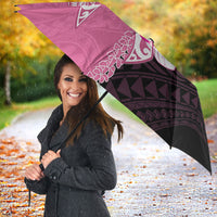 Polynesia Breast Cancer Awareness Umbrella Fight With Hope Pink Ribbon Boxing Gloves LT14 - Polynesian Pride