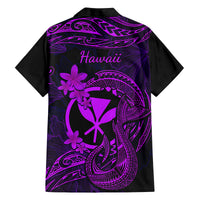 Hawaii Kid Hawaiian Shirt Fish Hook Tattoo Mix Polynesian Plumeria Purple Version LT14 - Polynesian Pride