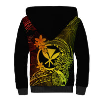 Hawaii Sherpa Hoodie Pineapple Mix Polynesian Plumeria Reggae Version LT14 - Polynesian Pride