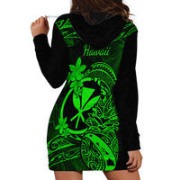 hawaii-hoodie-dress-pineapple-mix-polynesian-plumeria-green-version