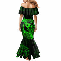 Hawaii Mermaid Dress Pineapple Mix Polynesian Plumeria Green Version LT14 - Polynesian Pride