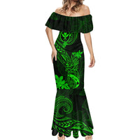 Hawaii Mermaid Dress Pineapple Mix Polynesian Plumeria Green Version LT14 - Polynesian Pride