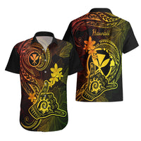 Hawaii Hawaiian Shirt Shaka Tattoo Mix Polynesian Plumeria Reggae Version LT14 - Polynesian Pride