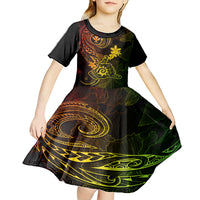 hawaii-kid-short-sleeve-dress-shaka-tattoo-mix-polynesian-plumeria-reggae-version