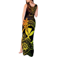 Hawaii Tank Maxi Dress Shaka Tattoo Mix Polynesian Plumeria Reggae Version LT14 - Polynesian Pride