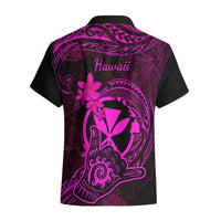Hawaii Hawaiian Shirt Shaka Tattoo Mix Polynesian Plumeria Pink Version LT14 - Polynesian Pride