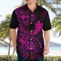 Hawaii Hawaiian Shirt Shaka Tattoo Mix Polynesian Plumeria Pink Version LT14 - Polynesian Pride