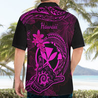 Hawaii Hawaiian Shirt Shaka Tattoo Mix Polynesian Plumeria Pink Version LT14 - Polynesian Pride