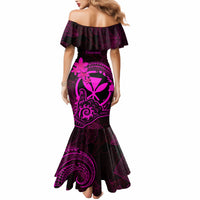 Hawaii Mermaid Dress Shaka Tattoo Mix Polynesian Plumeria Pink Version LT14 - Polynesian Pride