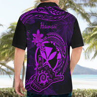 Hawaii Hawaiian Shirt Shaka Tattoo Mix Polynesian Plumeria Purple Version LT14 - Polynesian Pride