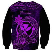 hawaii-sweatshirt-shaka-tattoo-mix-polynesian-plumeria-purple-version