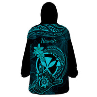 hawaii-wearable-blanket-hoodie-shaka-tattoo-mix-polynesian-plumeria-turquoise-version