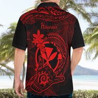 Hawaii Hawaiian Shirt Shaka Tattoo Mix Polynesian Plumeria Red Version LT14 - Polynesian Pride